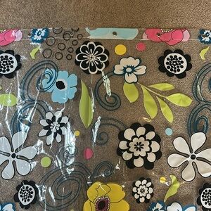 The Company Store Key Biscayne Clear Scattered Flower Shower curtain 72”x75”